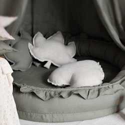 Cotton & Sweets olive junior nest i 100% linned