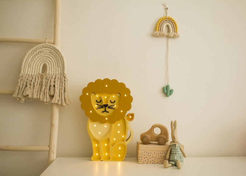 Little Lights, Lampe til børneværelset, Løve gul