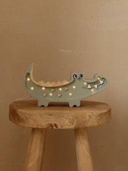 Little Lights, Lampe til børneværelset, Krokodille mini lysegrøn