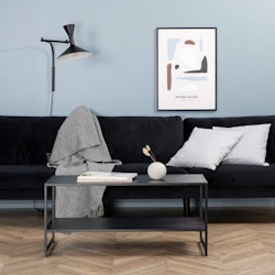 Zoom 3-sits soffa svart