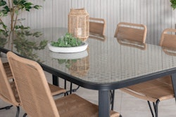 PAOLA | LINDOS Matbord 200×100 + 6 matstolar