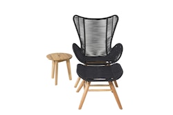TINGELING | CHANIA Fåtölj + Ottoman + Sidobord