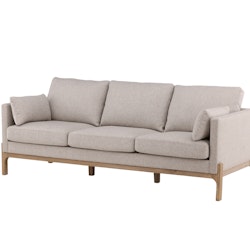 OLYMPIA Olympia Sofa - Walnut / Offwhite Fabric/Linen