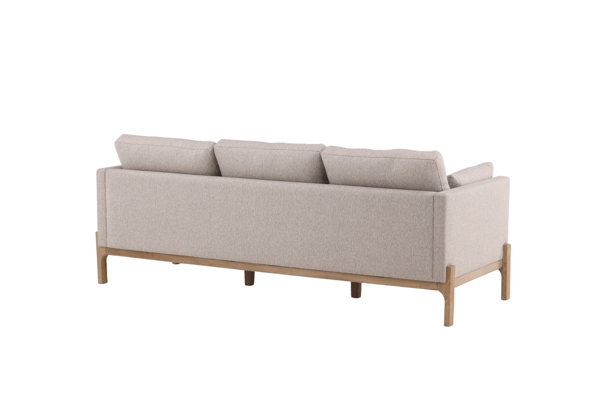 OLYMPIA Olympia Sofa - Walnut / Offwhite Fabric/Linen