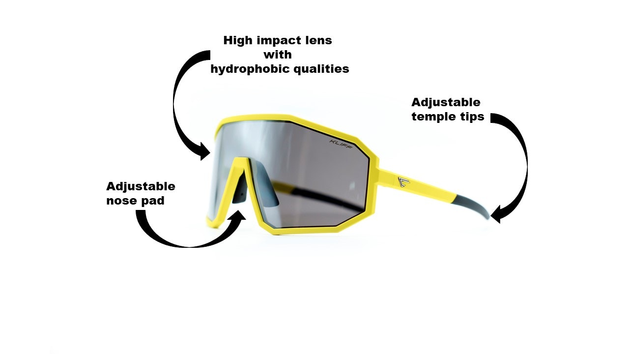 PODIUM BRIGHT YELLOW -  Silver mirrorlens