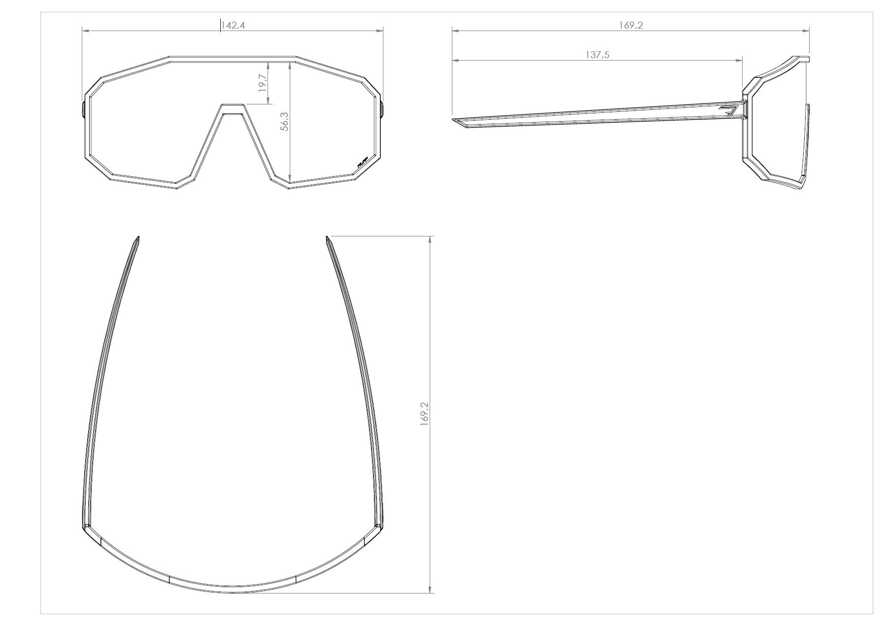 PODIUM BLACK - Silver mirrorlens