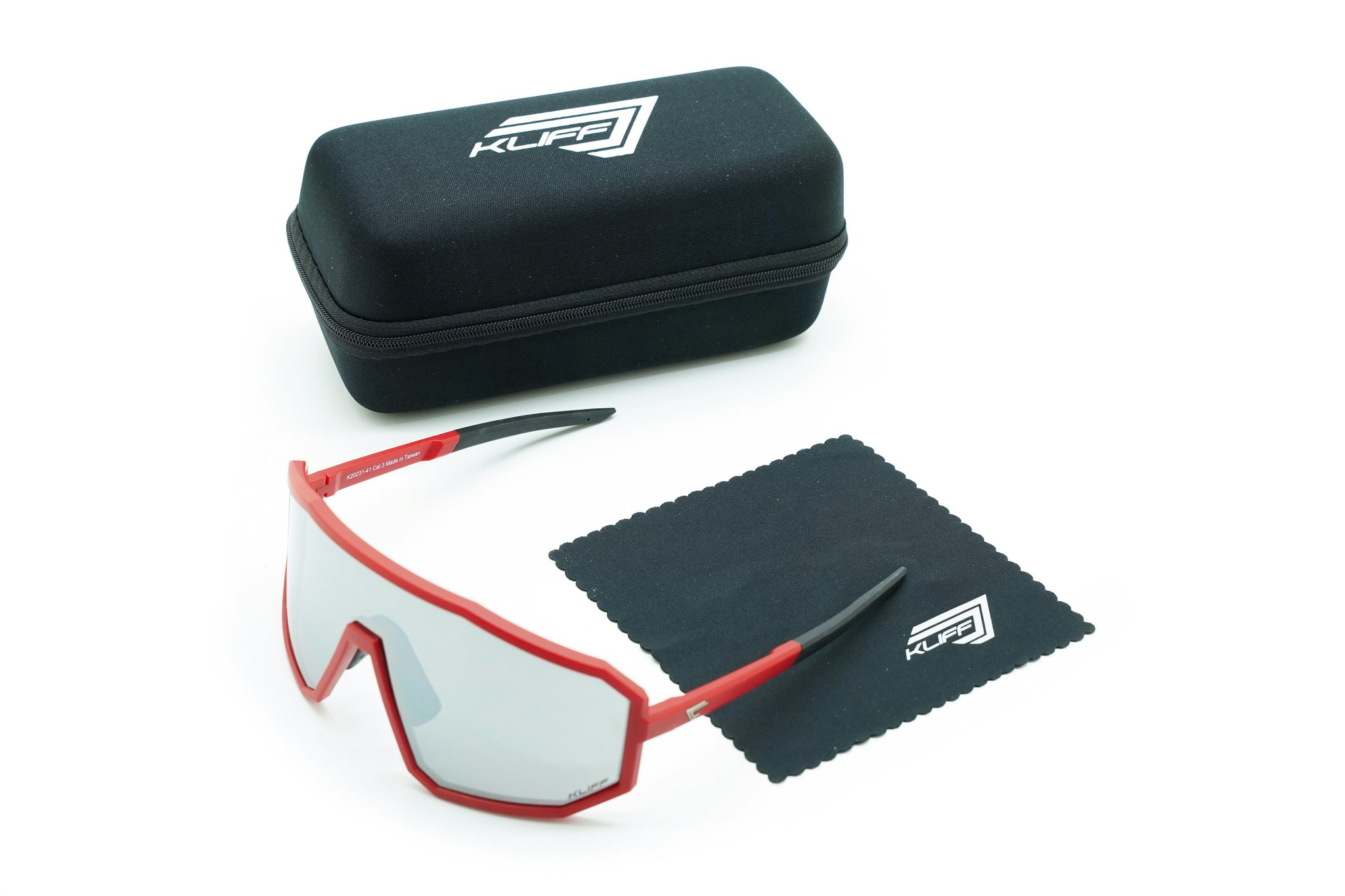 PODIUM RED - Silver mirrorlens