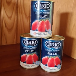 Tre Cirio hela tomater 400 ml för 45 kronor