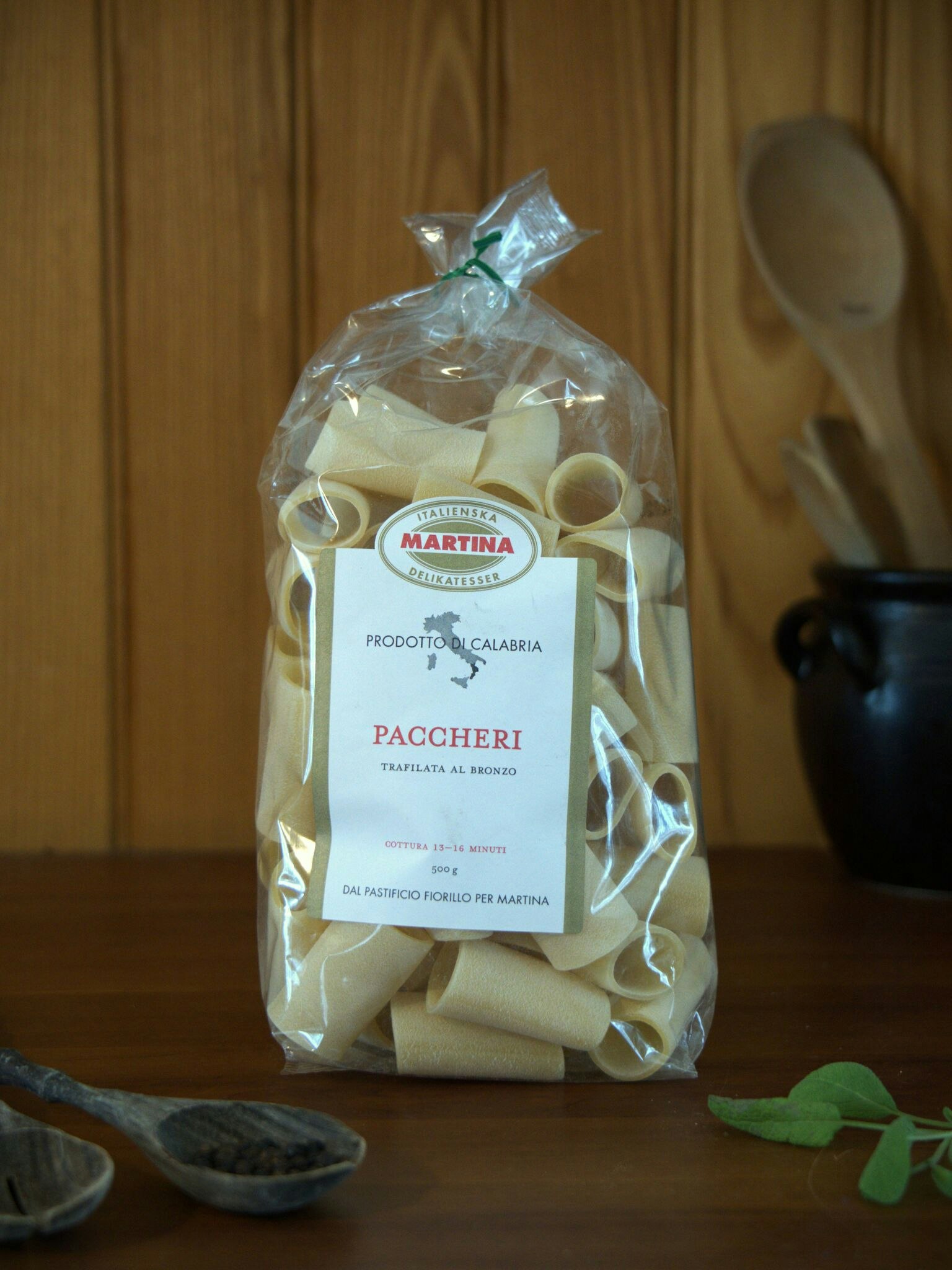 Martinas hantverksmässigt tillverkade pasta PACCHERI