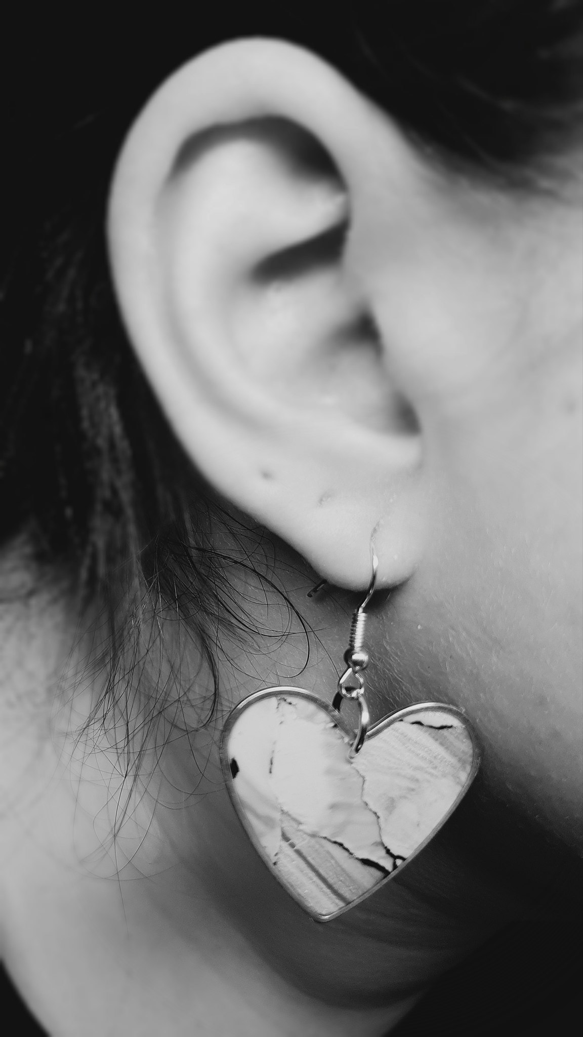 Large heart dangle