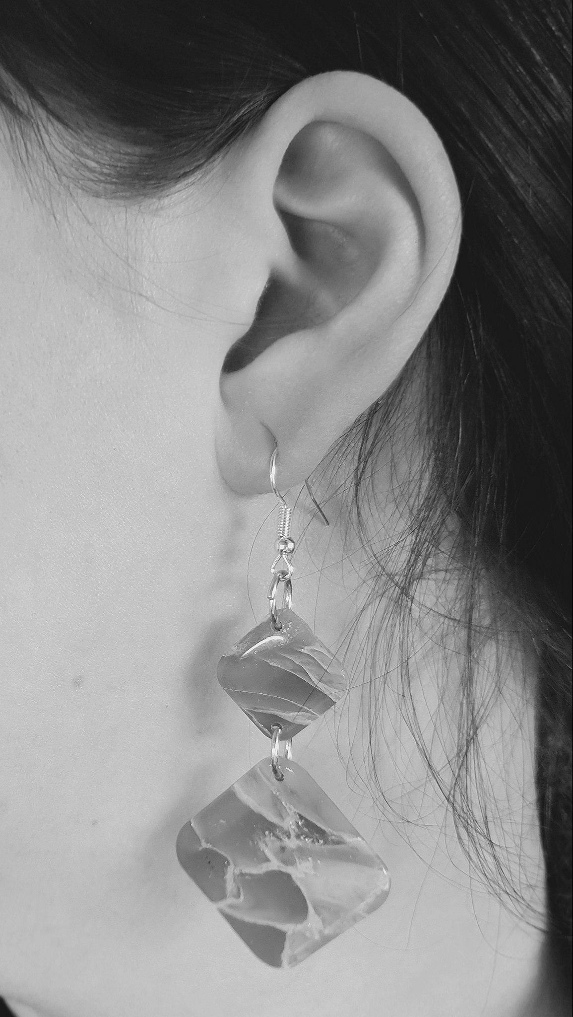 Turquoise and yellow dangle
