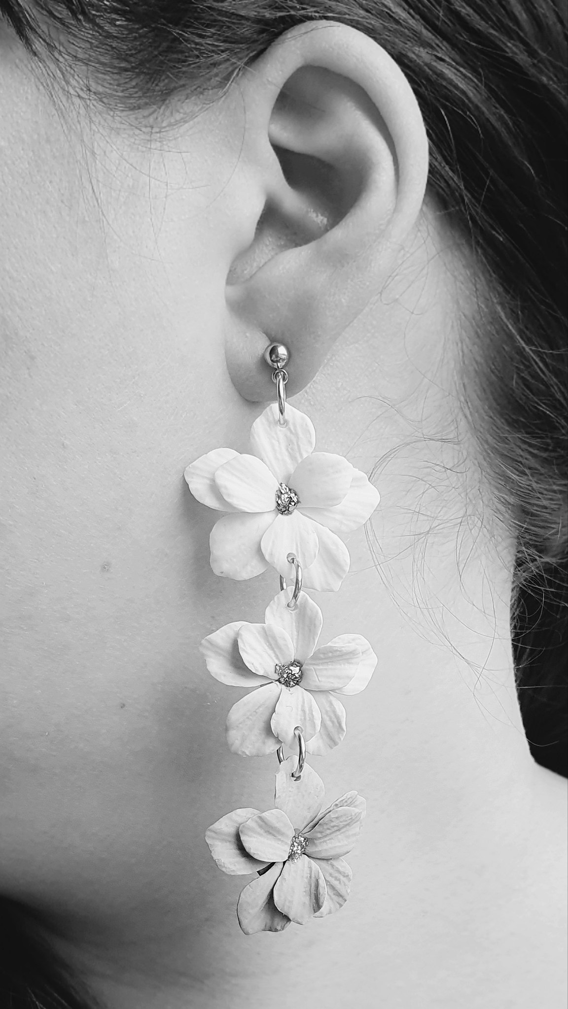 Flower ombre dangle