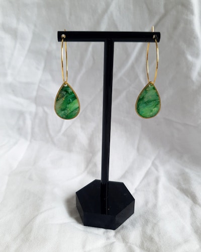 Green drop hoops
