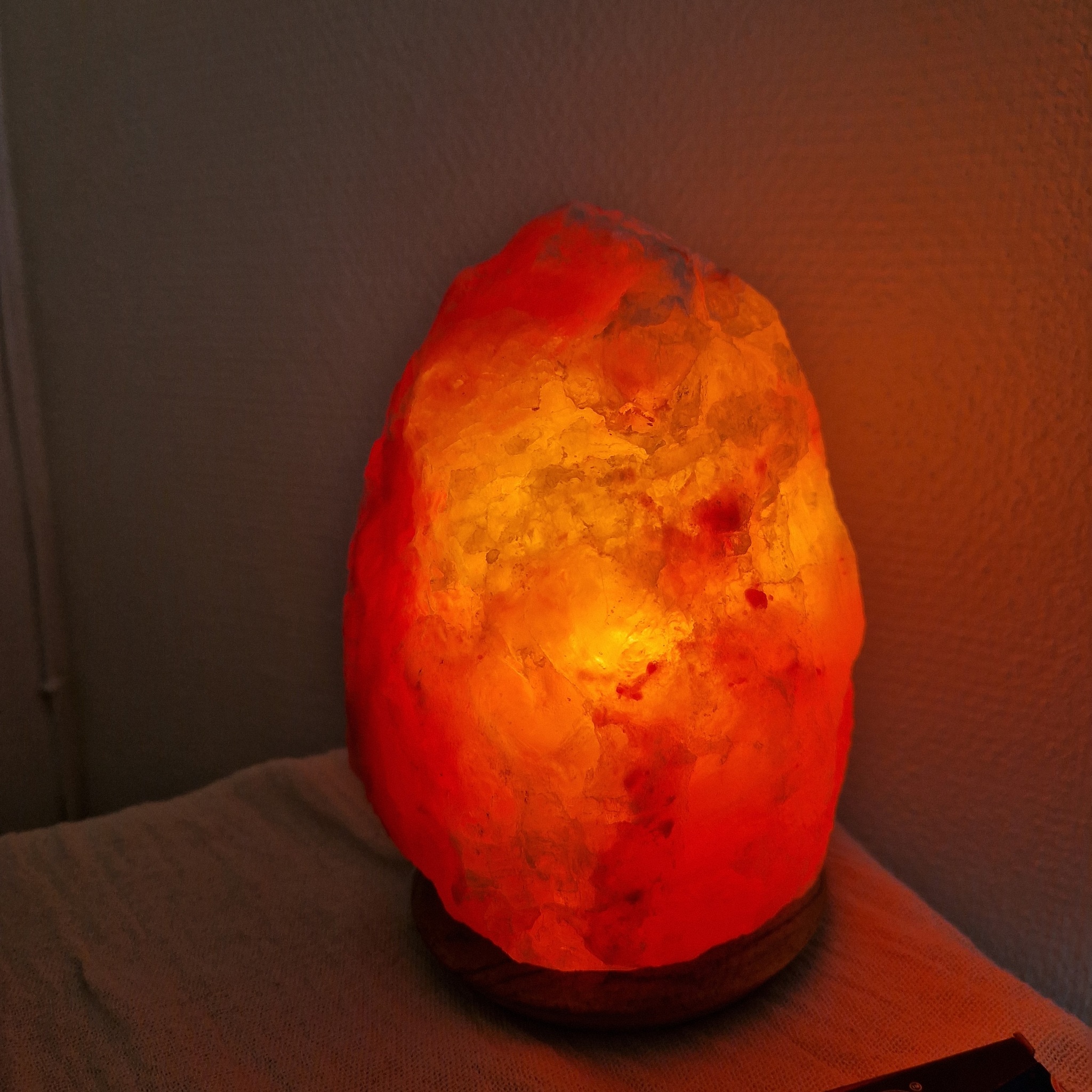 Saltkristall lampa