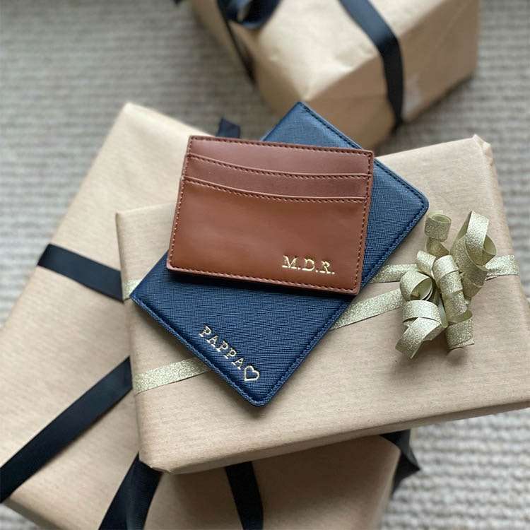 Navy saffiano Pas etui