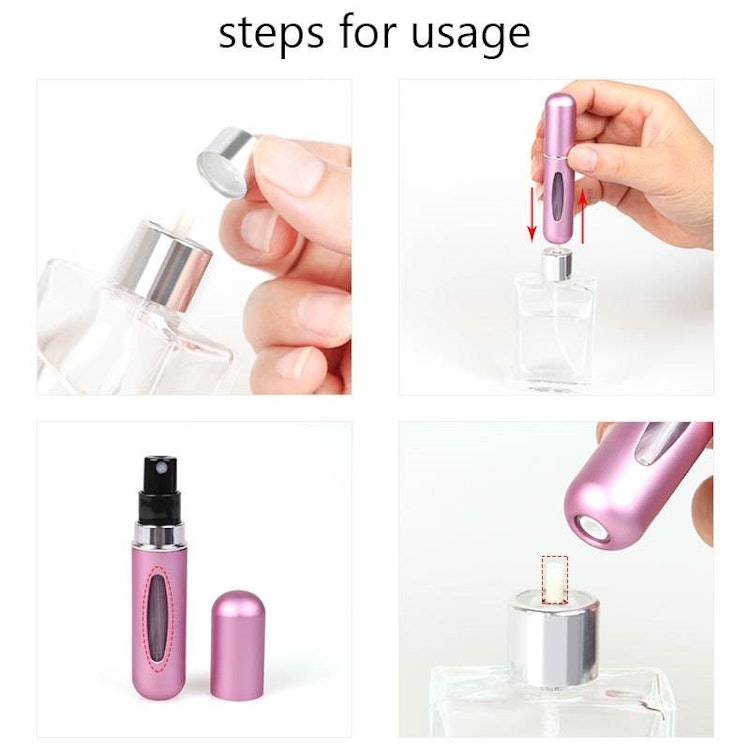 Refillflaska till parfym, rosa