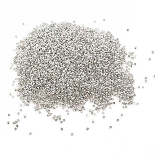 Klämpärlor, silver, 2mm - 250p