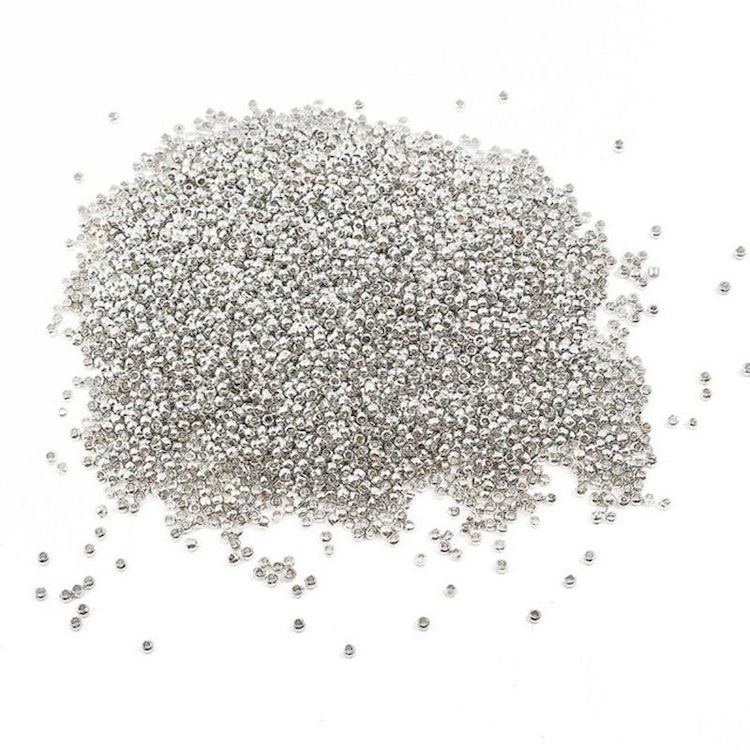 Klämpärlor, silver, 2mm - 250p