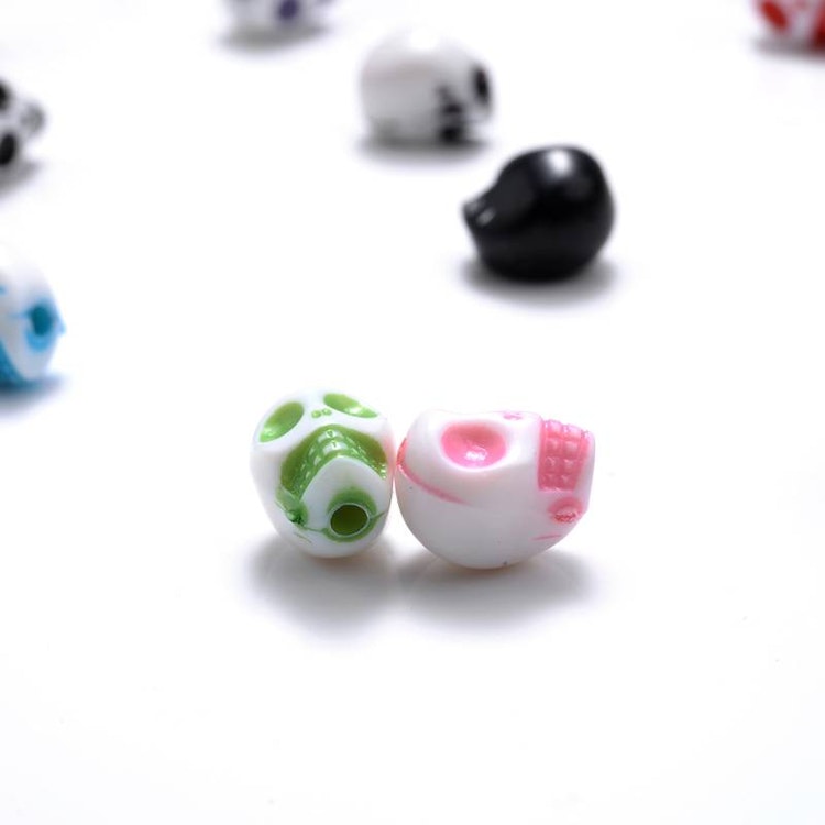 Döskalle, 8mm, färg - 20p