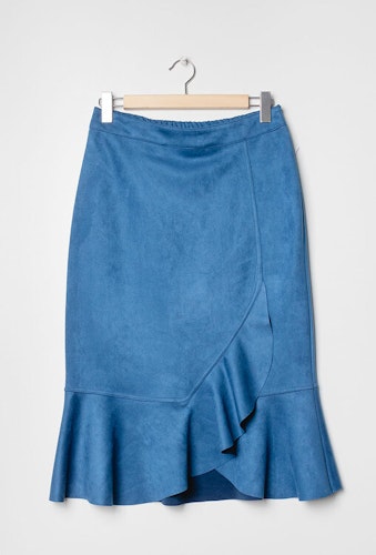 Kjol i mocka - 54/56 - Jeans