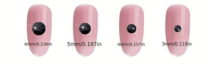 Rhinestones - 1000st, flera olika