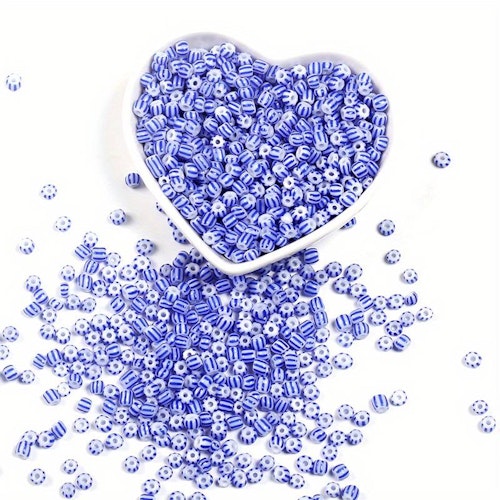 Seed beads, ca 3,8mm - 50st, flera olika