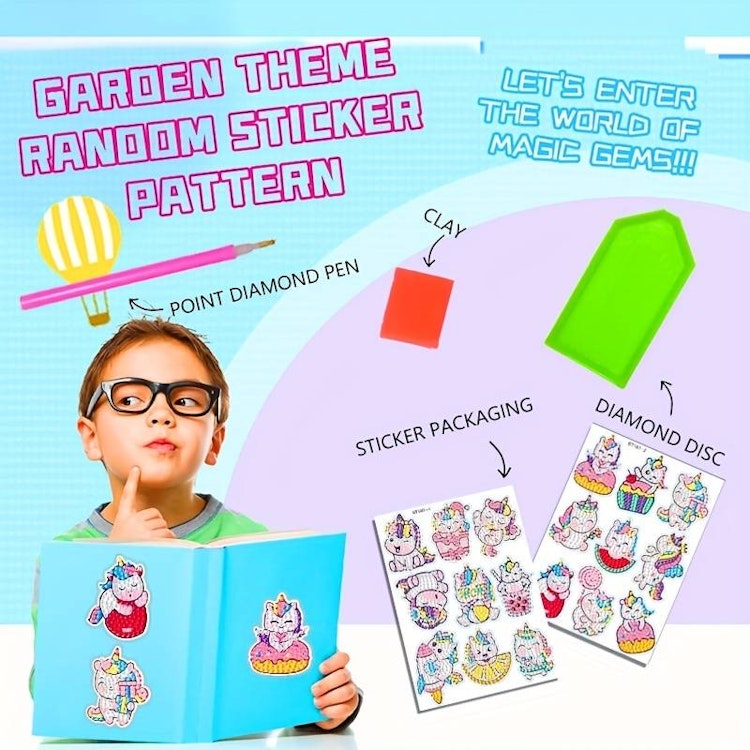 Stickers - Enhörningar