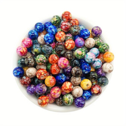 Marmor/Akryl, 8mm, mix - 50p