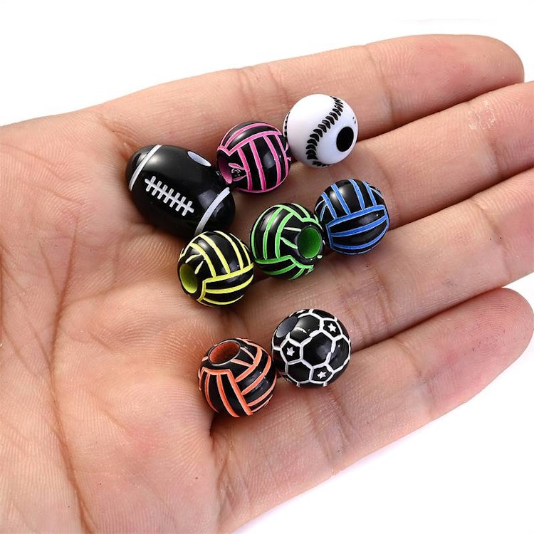 Akrylpärla sport - Ca 11mm, 10st