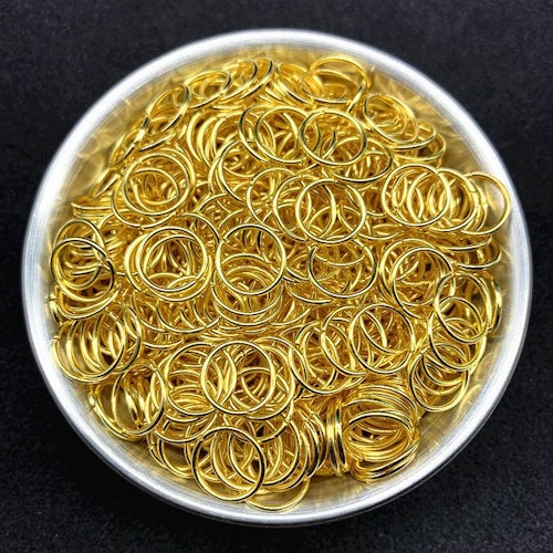 Bindring, guld - 10mm, 50st