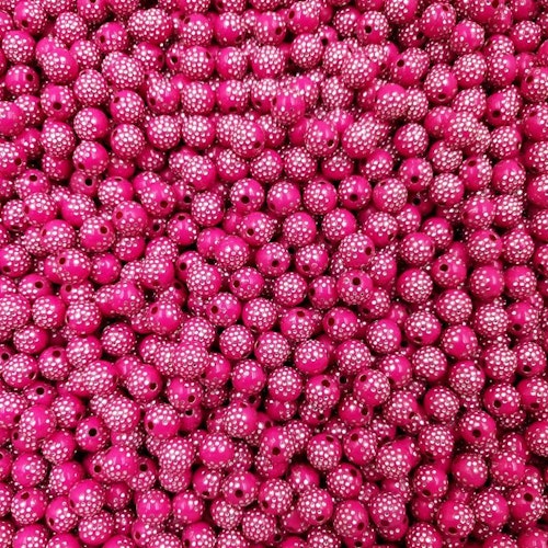 Strasspärla, 8mm - rosenröd, 50st