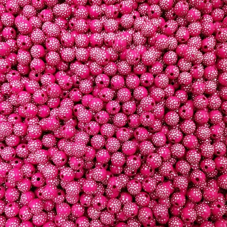 Strasspärla, 8mm - rosenröd, 50st
