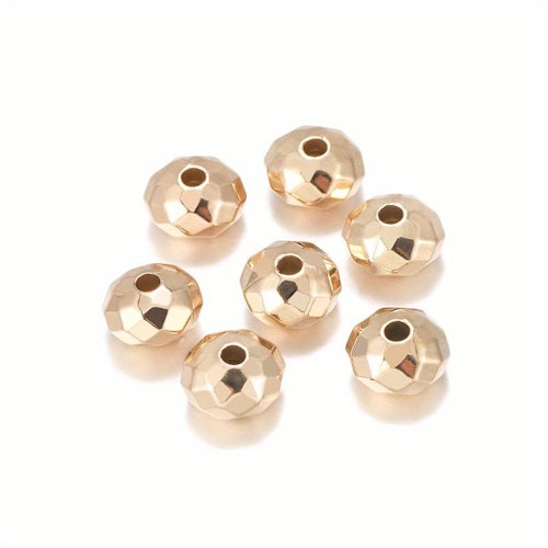 Fascettpärla, 8mm - guld, 50st