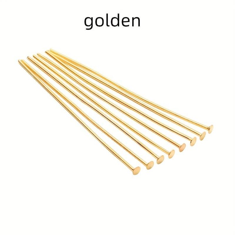 Hattpinne, guld - 50mm, 50st
