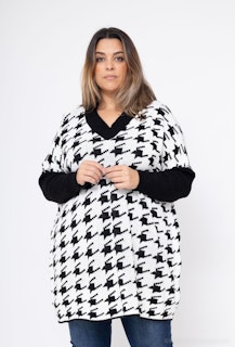 Tröja mönster - Onesize plus - Vit