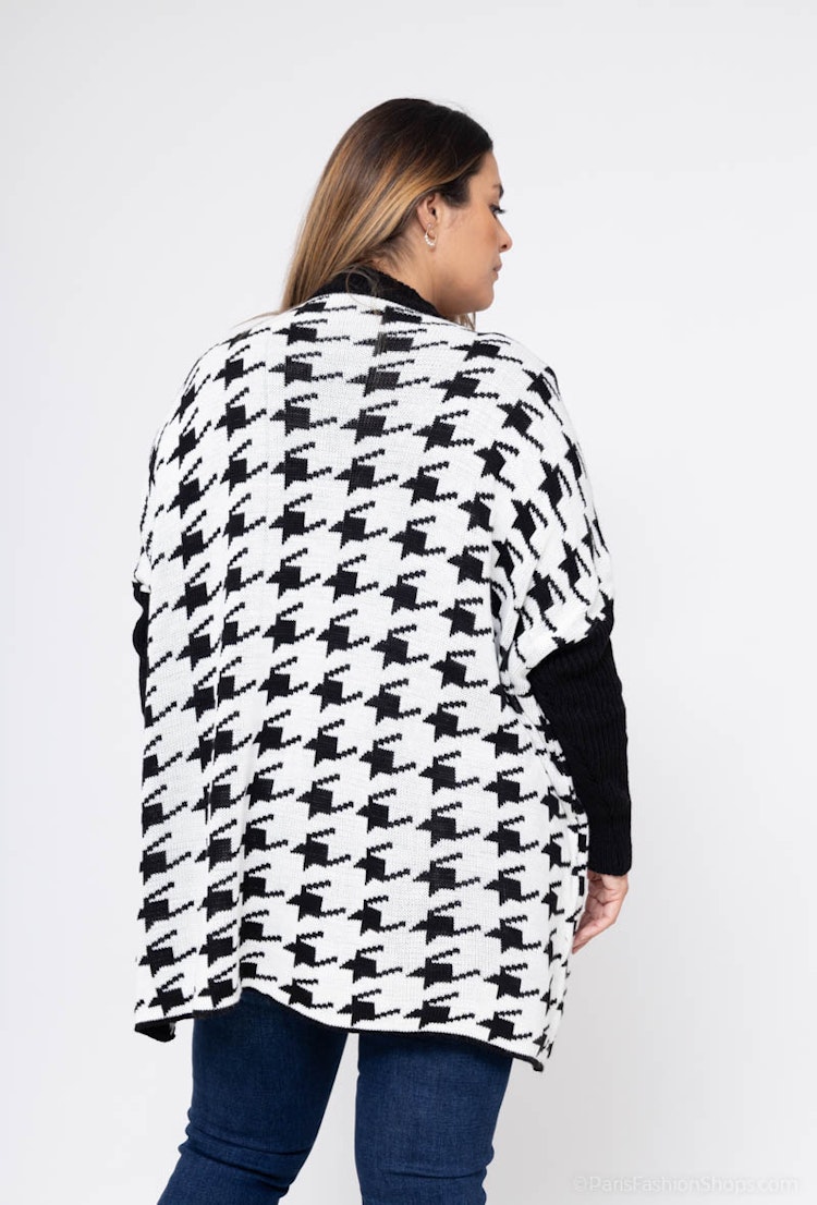 Tröja mönster - Onesize plus - Vit
