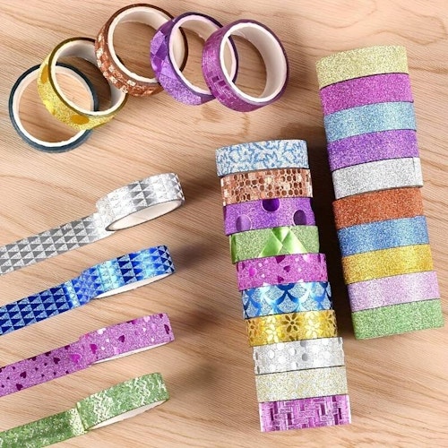 Washi-tejp, glitter - 14mm x 2,5m