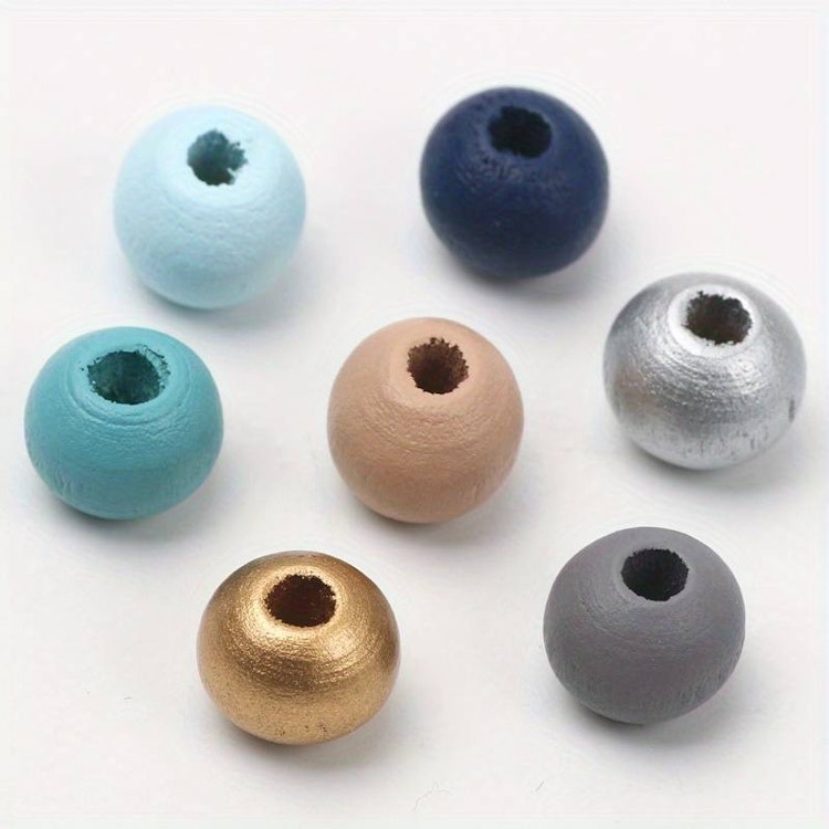 Träpärlor, 8mm - 50st