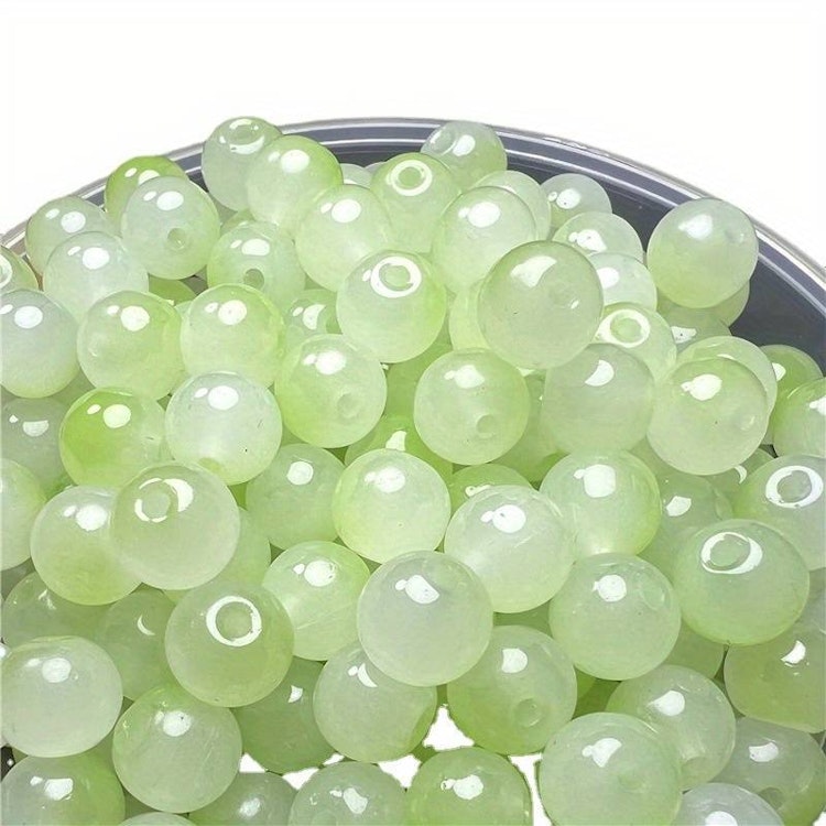 Glas, gradient, grön, 8mm - 50p