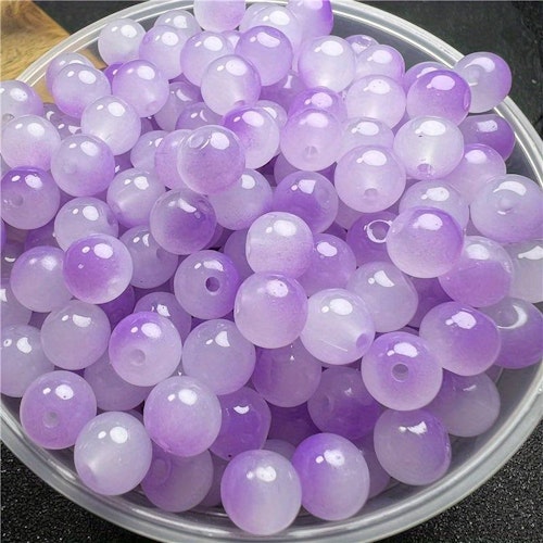 Glas, gradient, lila, 8mm - 50p