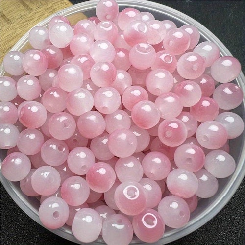 Glas, gradient, rosa, 8mm - 50p
