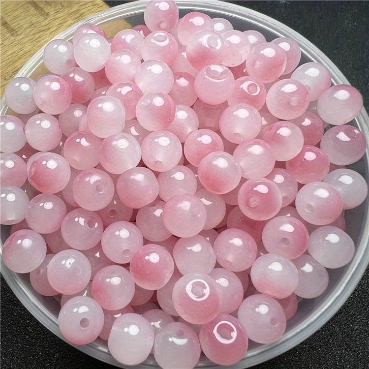Glas, gradient, rosa, 8mm - 50p