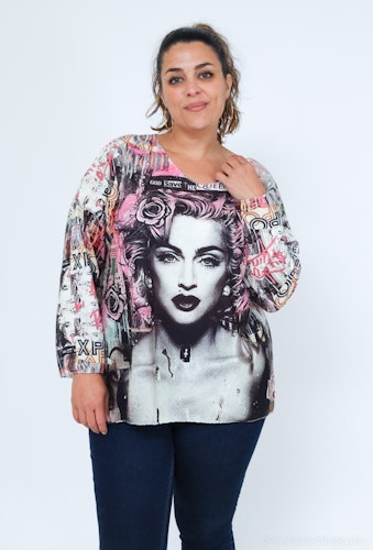 Tröja med tryck - Onesize plus - Madonna