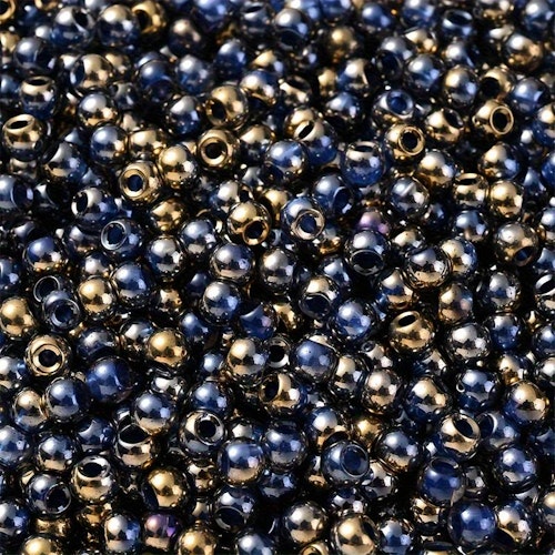 Seedbeads, kungsblå, 4mm - 100p