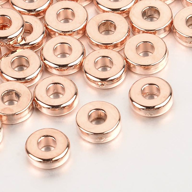 Mellandelspärla, rosé, 6mm - 50p