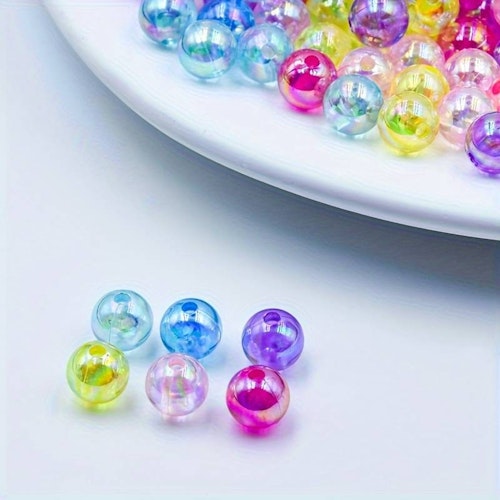 Bubbelpärlor, mix, 8mm - 50p