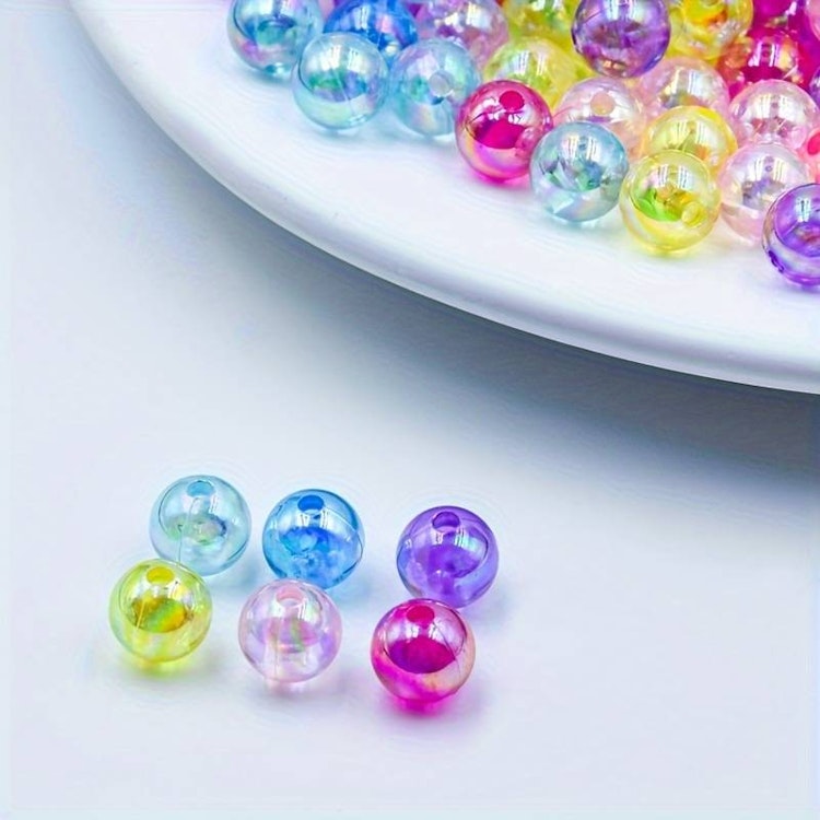 Bubbelpärlor, mix, 8mm - 50p