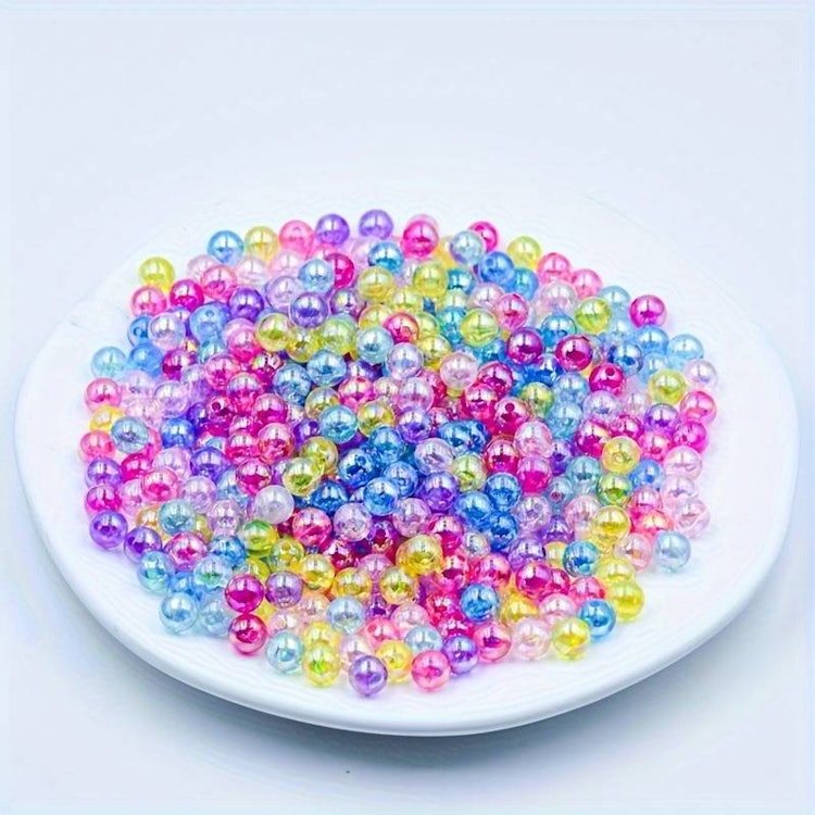 Bubbelpärlor, mix, 8mm - 50p