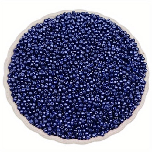 Seedbead, marin, 2mm - Ca 1000st