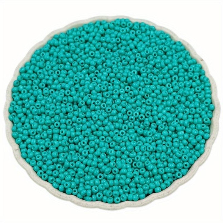Seedbead, turkos, 2mm - Ca 1000st